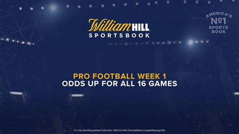 Pro Football Week 1: Odds Up for All 16 Games .